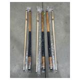 3 Pool Cues - 58" 2 Pc Maple Cues by Mizerak