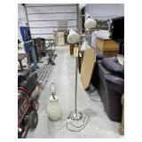 3-Bulb Floor Lamp 65"H & Table Lamp 28"H
