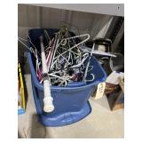Hangers - Curtain Rods & More in Plastic Bin