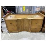 Wood Bench Cabinet 4-Drawer 2-Door