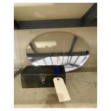 Oval Mirror & Metal trinket Box