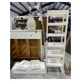 2 - Plastic Stacking Shelving Unit - Assembly Req