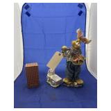 3 Pcs - Porcelain Bunny Figurine & Easter Dï¿½cor