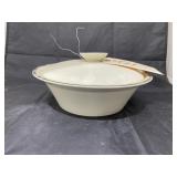 American Irestone Covered Casserole Dish
