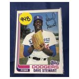 ROOKIE CARD 1982 TOPPS DAVE STEWART