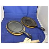 Cast Iron Skillet w/Wood Serving Platter