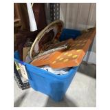 Assorted Holiday Dï¿½cor in Plastic Bin