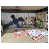 5 Pcs - Assorted Canvas Wall Dï¿½cor & Cross