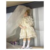 Porcelain Doll 16"H