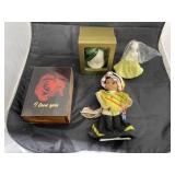 Wood Trinket Box - Doll - Avon Bottle w/Box