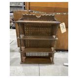 4-Tiered Wood Wall Shelf 20"L x 7"W x 27"H