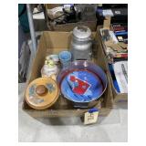 Glass Canister w/Wood Lid - Cooking Pot