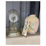 Anniversary Clock & Stoneware Lamp