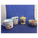 4 Pcs Pioneer Woman - Metal Coffee Mugs