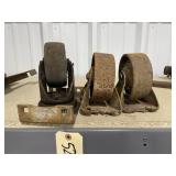 3 Pcs - Heavy Duty Steel Casters