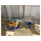 4 Pcs - Clear Glass Bowls - Decorative Fruit Plate