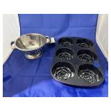 Small Metal Colander - Small Bundt Cake Tray