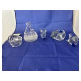 5 Pcs - Clear Glass Paperweights - Votive