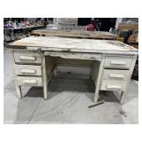 Vintage Wood Desk 60"L x 32"W x 31"H