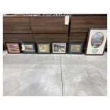 6 Pcs- Framed Landscape Art 20"x15"