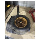 2 - Universal Lawnmower Tires & Hitch Step