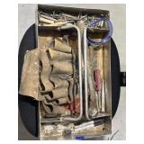 Metal Tool Tray w/Hatchet Hammer - Punch
