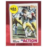 1982 TOPPS HOF DAN FOUTS CARD