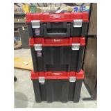 3-Pc Craftsman Stacking Rolling Tool Boxes