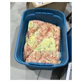 Bumper Pad & Canvas Play Mat in Plastic Bin