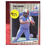 1989 FLEER HOF TIM RAINES CARD