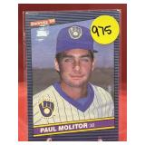 1986 DONRUSS HOF PAUL MOLITOR CARD