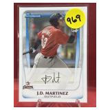 ROOKIE CARD 2011 BOWMAN JD MARTINEZ