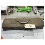 Metal toolbox w/hand tools