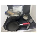 Stainless Mixing Bowls - Adcraft Skillet - Scoop