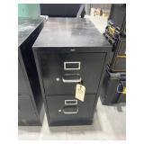 Hon 2-Drawer Metal Letter Sized Filing Cabinet