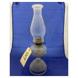 Clear Glass Oil Lamp w/Chimney