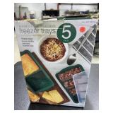 5 Pk Food Grade Silicone Freezer Trays NIB