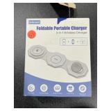 Foldable Portable 3 in 1 Wireless Charger NIB