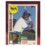 ROOKIE CARD 1984 TOPPS TRADED ALVIN DAVIS
