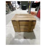 Wooden Box w/Lid 12"L x 11"W x 11"H