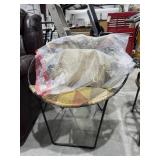 Metal Framed Patio Chair w/large Tote Bag