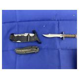 3 Pcs - Mini Decorative Fixed Blade Knife & More