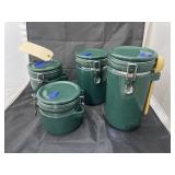 4 Pcs - Green Canisters