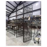 Metal 3-Pain Room Divider 57" x 72"