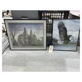 2 Pcs - Framed Wall Art 24"x20"