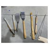 Wood Handled BBQ Grill Utensils
