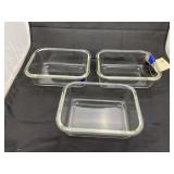 3 - Glass Baking Dishes