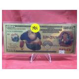 Lilo & Stitch Golf Foil $100 Note