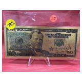Gold Foil $50 Note