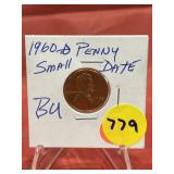 1960-D Small Date Penny BU